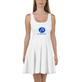 Sleeveless skater dress with soft fabric and flared mid-thigh skirt for elegant style