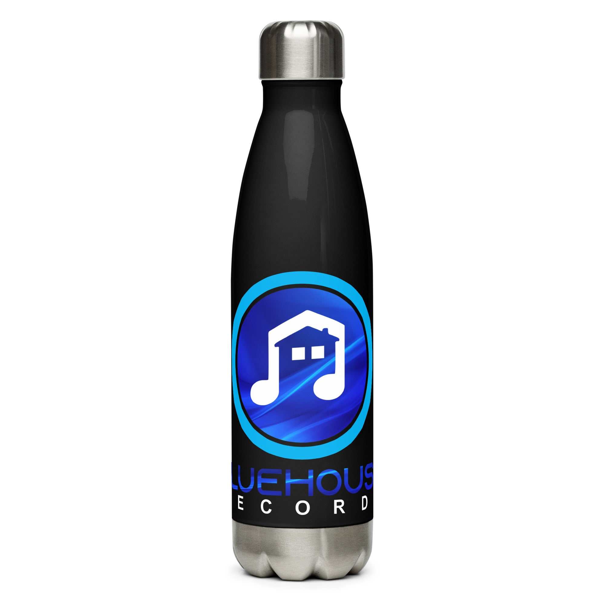 17-ounce stainless steel water bottle with double-wall insulation and leak-proof cap